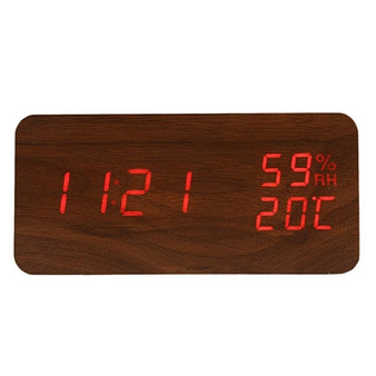 Modern Led Alarm Clock with Temperature Humidity Display