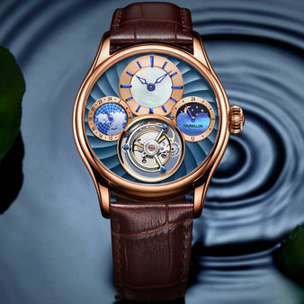 A++ Top Men Tourbillon Mechanical Mans Wrist Watch Wristwatches Luxury Clock Man Sapphire Tourbillon Skeleton Watches for Men