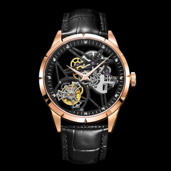 AESOP Sports Real Tourbillon Men's Mechanical Watches Watch Male Skeleton Wristwatch for Men Man Luxury Clock Top Brand Thin MOV