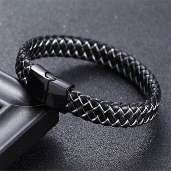 Classic Genuine Leather Bracelet For Men Hand Charm Jewelry Multilayer male bracelet