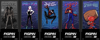 Spider-Man: Into the Spider-Verse FiGPiN Collection at NYCC