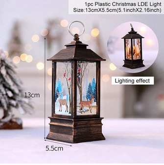 HUIRAN Christmas Spinning Candle Holder Merry Christmas Decorations for Home 2020 Christmas Ornaments Xmas Gift New Year 2021