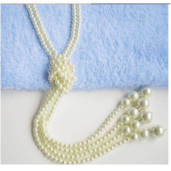 1pc Multilayer Imitation Pearl Bead Necklace