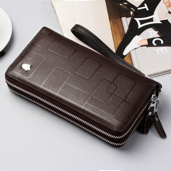 New Genuine Leather Multi-functional Long Wallet