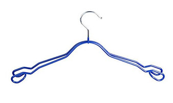 Xyijia Hanger 10 Pcs/Lot Pink Blue Double Wire Metal Hanger Dress Coat Clothes Wide Shouder