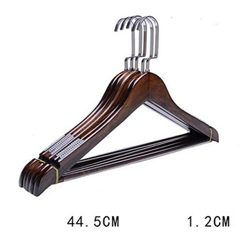 Wooden Suit Coat Hangers-Women's/Children's Adult Solid Wood Hanger with Non-Slip Stripes for Hotel Home/Clothing Store- 10 Pack,001