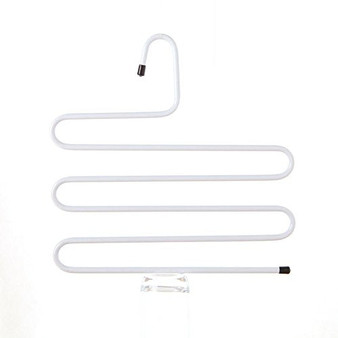 The S-type Trousers Rack Multilayer Pants Folder Clothes Hanger Pants Hanger Scarf-A