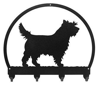 Cairn Terrier Metal Key Chain Hanger - Leash Holder