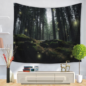 Glowing Forest Tapestry
