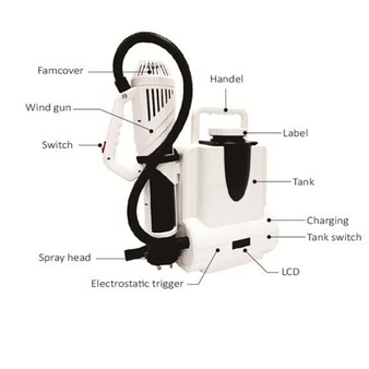 Cordless Electrostatic Fogger Sprayer Backpack