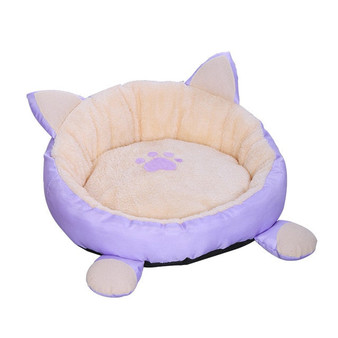 New Arrival Cat Warm Bed Velvet Comfortable Ear shape kennel For Puppy cama gato Lovely Soft Cat Cave House For Cat