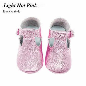 Baby Shoes Buckle Rose gold genuine Leather Casual Princess Girls Baby Kids Solid Crib Babe Infant Toddler Cute Mary Jane Shoes