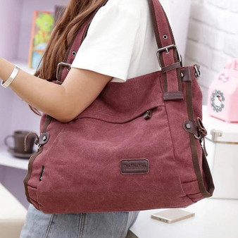 Canvas Large Capacity Handbags Shoulderbag