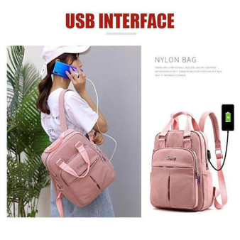 2020 Women's Fashion Anti-theft Large Capacity Waterproof Laptop Backpack With USB Charging Port