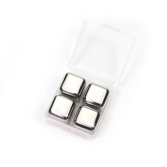 Reusable Stainless Steel Stones for Whiskey Stone Cubes for Wine Beers Juice Champagne Kitchen Accessories Gadgets