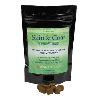 Skin and Coat Soft Chew Dog Supplement