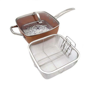 Copper Square Pan Induction Chef
