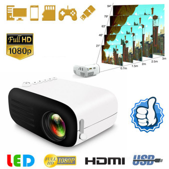 Mini 1080P HD LED Mini Projector for Smartphones