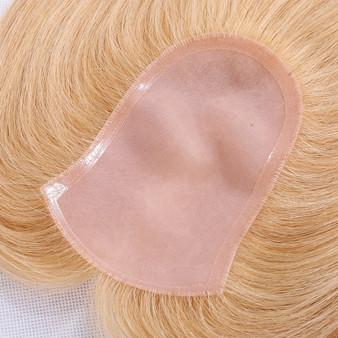 Full Silk Base Virgin Brazilian Human Hair Women's Hair Toppers For Thinning Hair