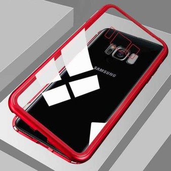 Tempered Glass Magnetic Cell Phone Case for Android iPhone Samsung
