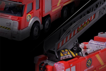 Electric Fire Truck Toy For Kids With Water Spray