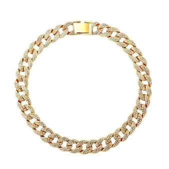 Rhinestone Cuban Link Necklaces Collar