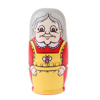 Granny and Pets Matryoshka Nesting Dolls 6 Pieces