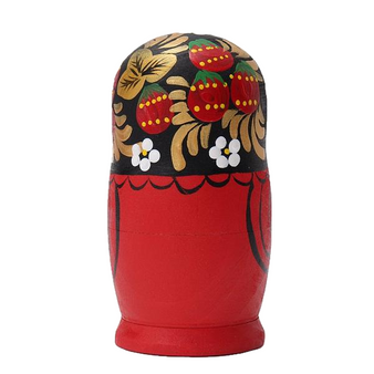 Painted Wooden Matryoshka Dolls 5 Pieces