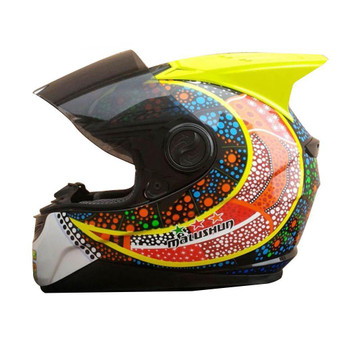 Motorbike helmet super vintage racing helmets dirt bike cross helmet amazing colorful