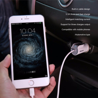 Car Charger 5.5A Dual USB Fast Quick Charge