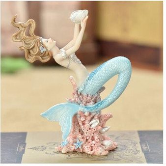 Mediterranean Resin Mermaid Figurines Decoration