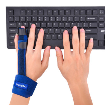 Adjustable Blue Finger Splint Posture