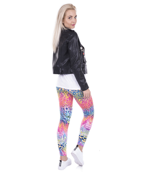 Leggings Colored Leopard Printed