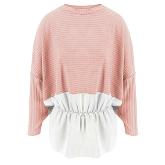 Ruffled Knitted Patchwork Sweater