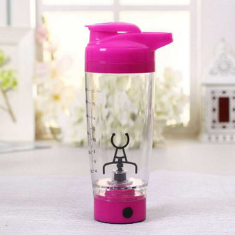 Electric mixer Protein Shaker Bottle 600 ml pink