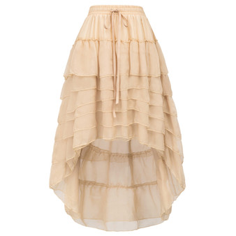 Amelia Steampunk Ruffle Skirt