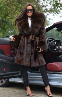 BELLE FARE | Mink Fox Fur Coat