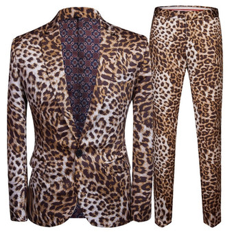 Dolemite Leopard Print Mens Suit W/ Pants