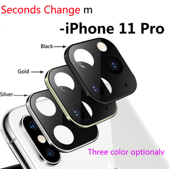 Luxury Aluminum Camera Lens Seconds Change For iPhone 11 Pro Cover For iPhone X XS MAX