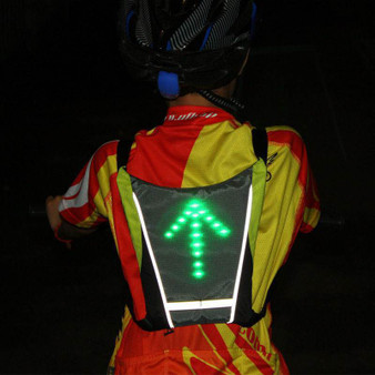 Cycling LED Turn Signal Vest