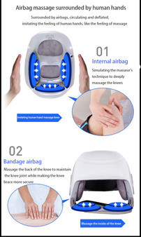 Laser heated knee massage