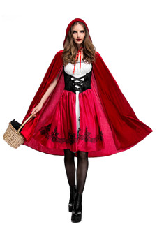 Halloween Little Red Riding Hood Costume Adult Cosplay Costume