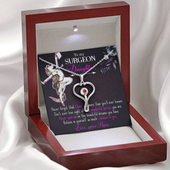 To My Surgeon Daughter - Stethoscope Necklace