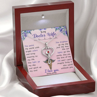 To My Doctor Wife - Stethoscope Necklace