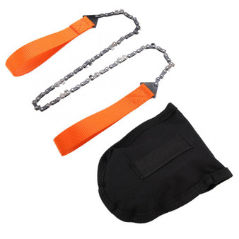 Portable Handheld Survival Chain Saw Emergency Chainsaw with Bag Camping Hiking Tool Wood Cutting Machine