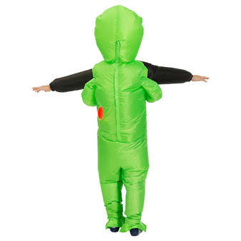 Green Alien costume Cosplay Mascot Inflatable costume Monster suit Party Halloween Costumes for Kids Adult
