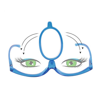 Nivlan Zilead Magnifying Glasses Rotating Makeup Reading Glasses Folding Eyeglasses Cosmetic General +1.0 +1.5 +2.0+2.5+3.0+3.5+4.0
