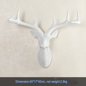 Deer head wall pendant