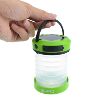 Outdoor Collapsible USB Rechargeable Solar LED Lamp