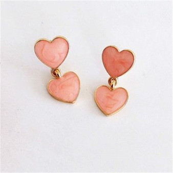 Drip Heart-Shaped Earrings